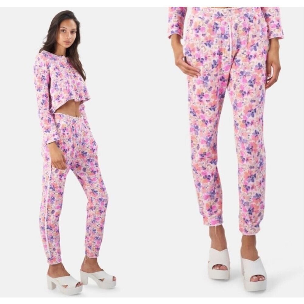 Loveshack Fancy Ciel floral knit matching set size medium